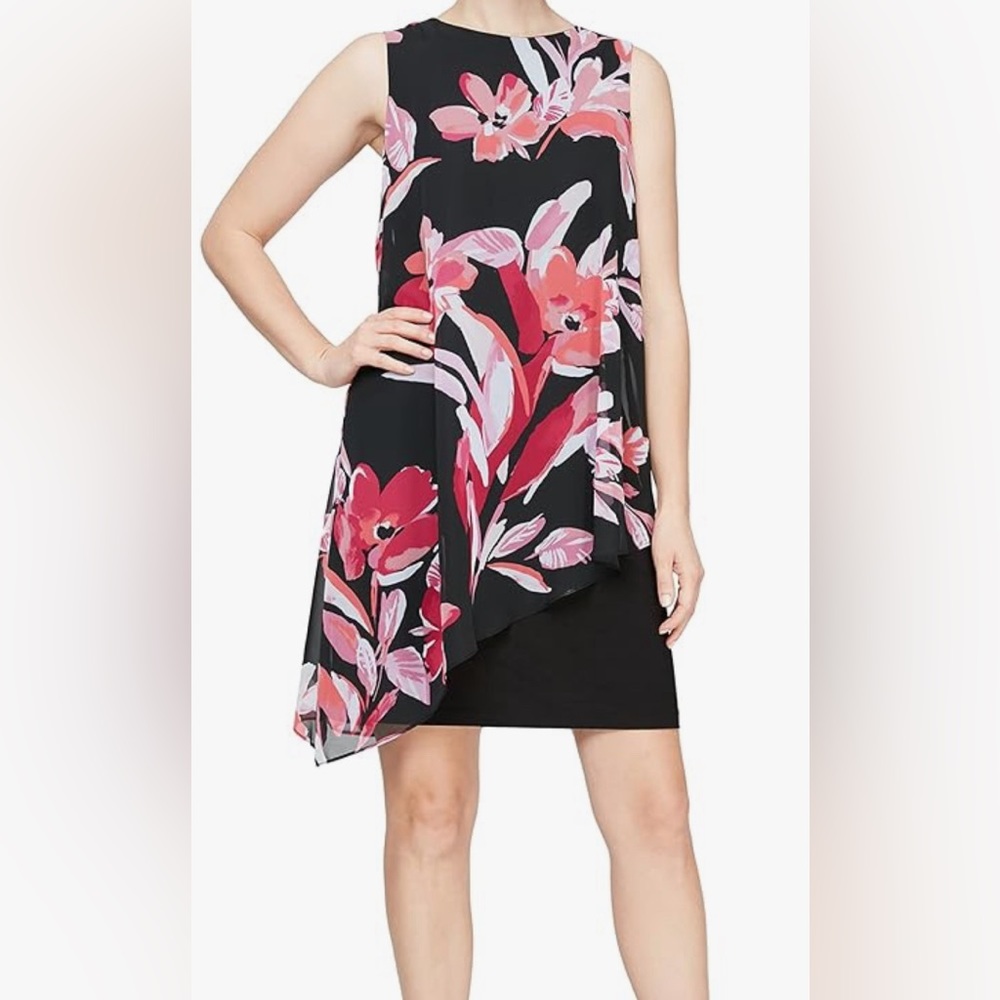 Floral SLNY Chiffon Dresses